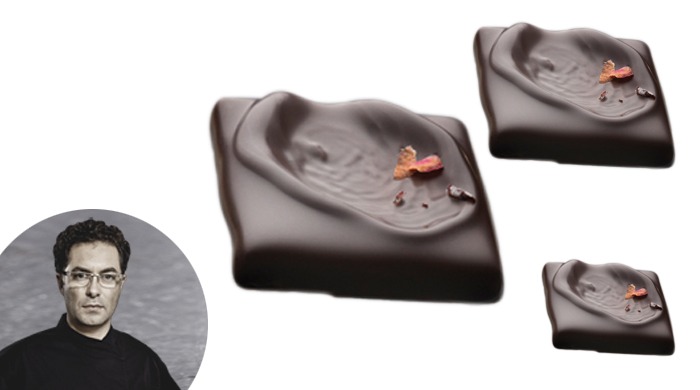 Bombón de rosas y Griottines